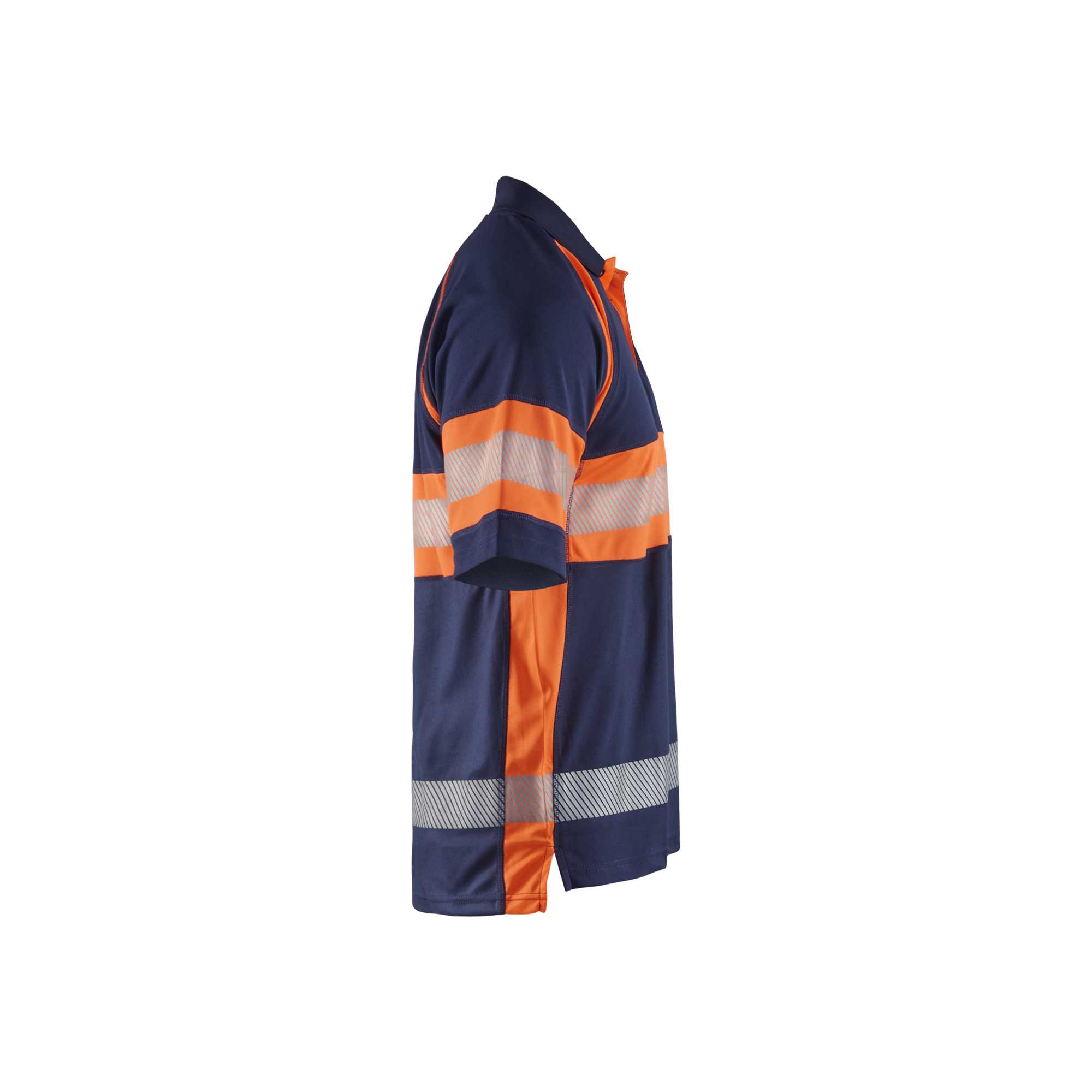 BLAKLADER 33381051 Hi Vis Polo Shirt with UV protection Hi Vis Reflective Short Sleeve Work Polo MEN - 100% Polyester